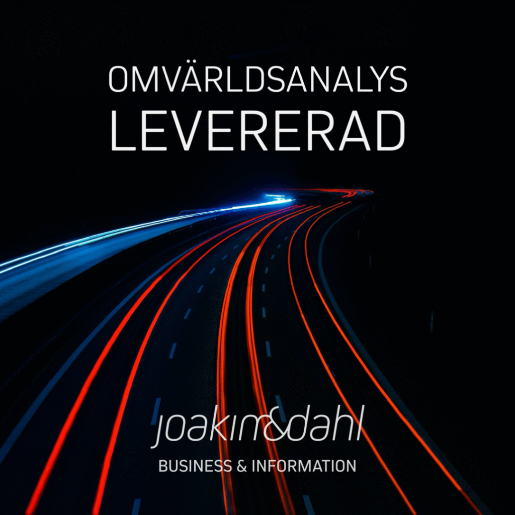 Ljusspår på väg, omvärldsanalys.