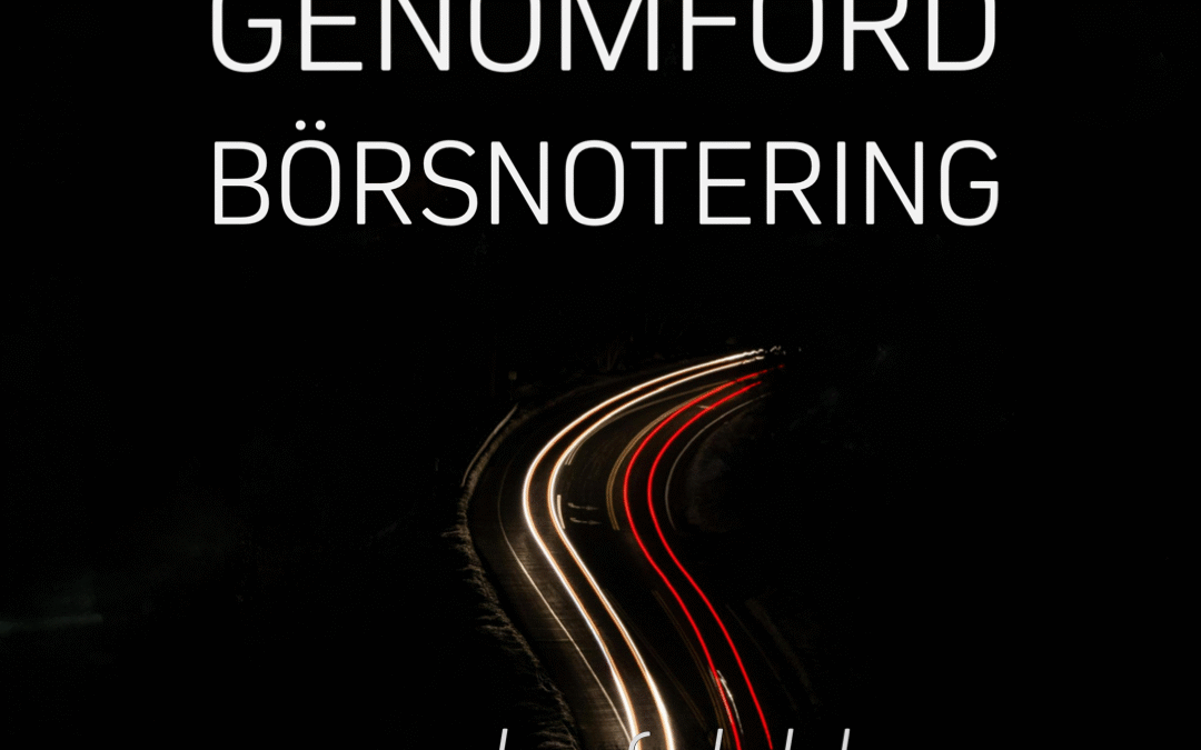 Börsnotering genomförd för kund