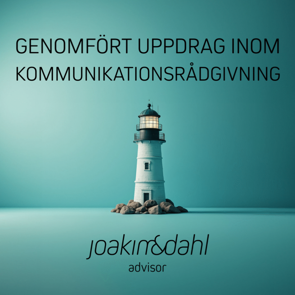 Ljus fyr med kommunikationsrådgivning