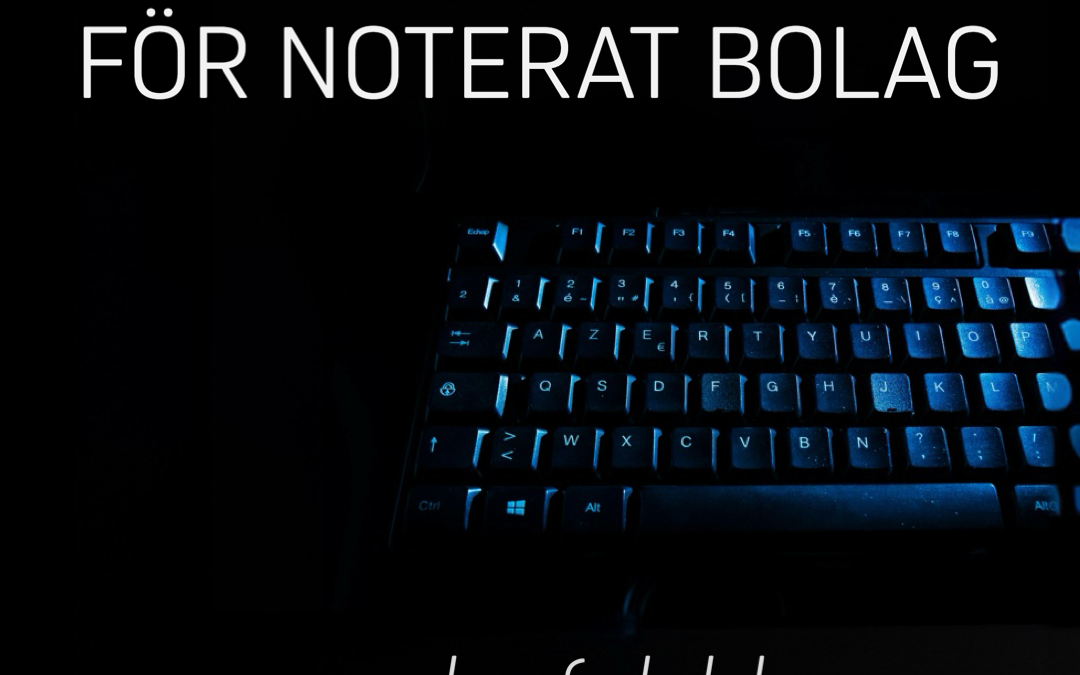 Så skapade jag en delårsrapport för ett Nasdaq-noterat bolag