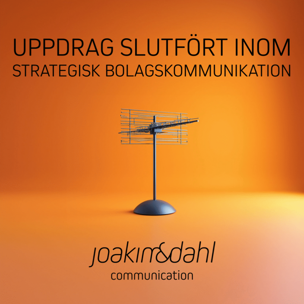 Strategisk bolagskommunikation med antenn.