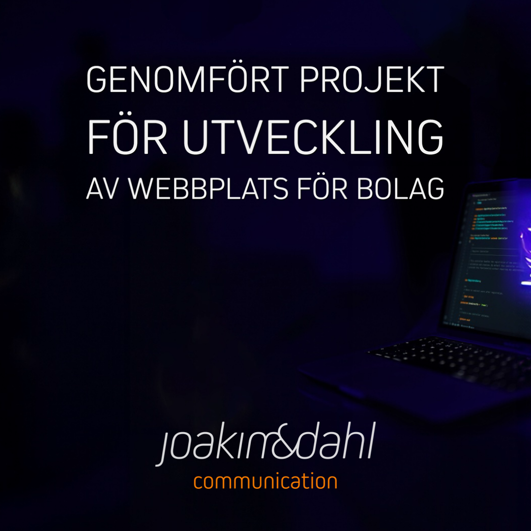 Webbplatsutveckling för företag, Joakindahl
