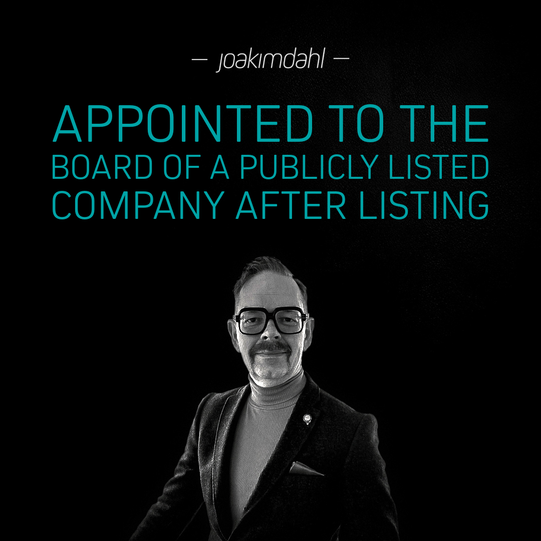 Board member of a publicly listed company