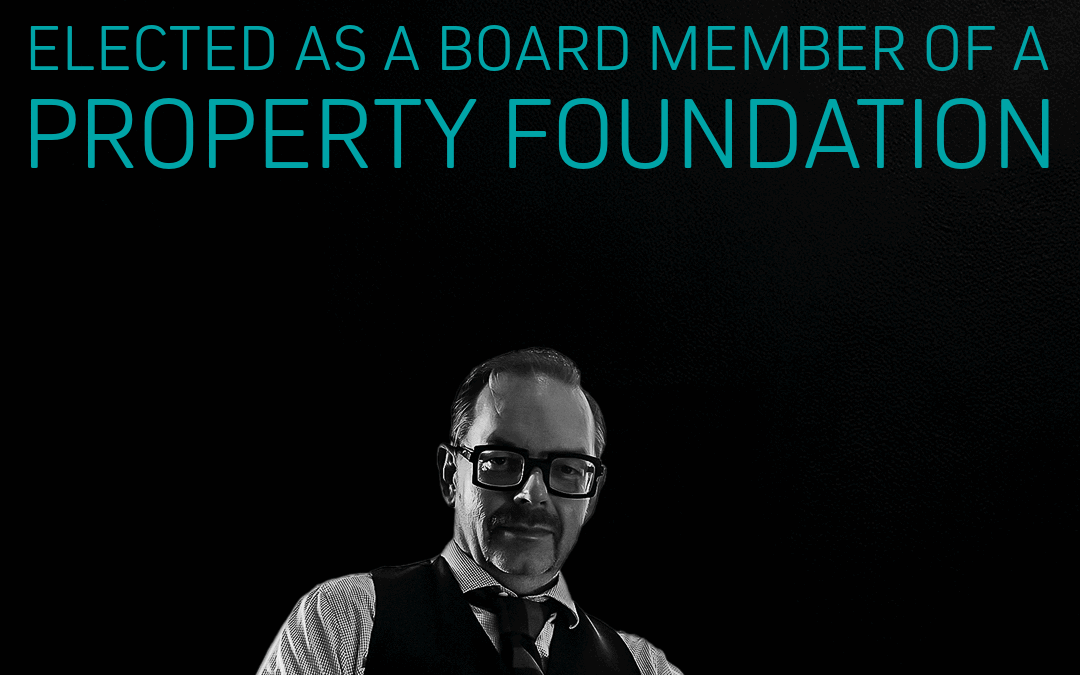 Elected as a board member of a foundation with a heritage-listed property