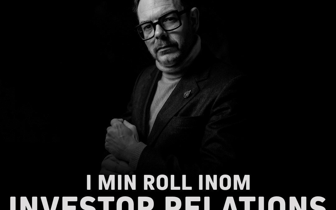 I min roll inom Investor Relations har jag arbetat med Q1-rapporter till marknaden