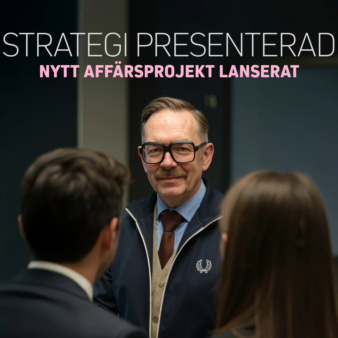 Affärsstrategi diskuteras i möte.