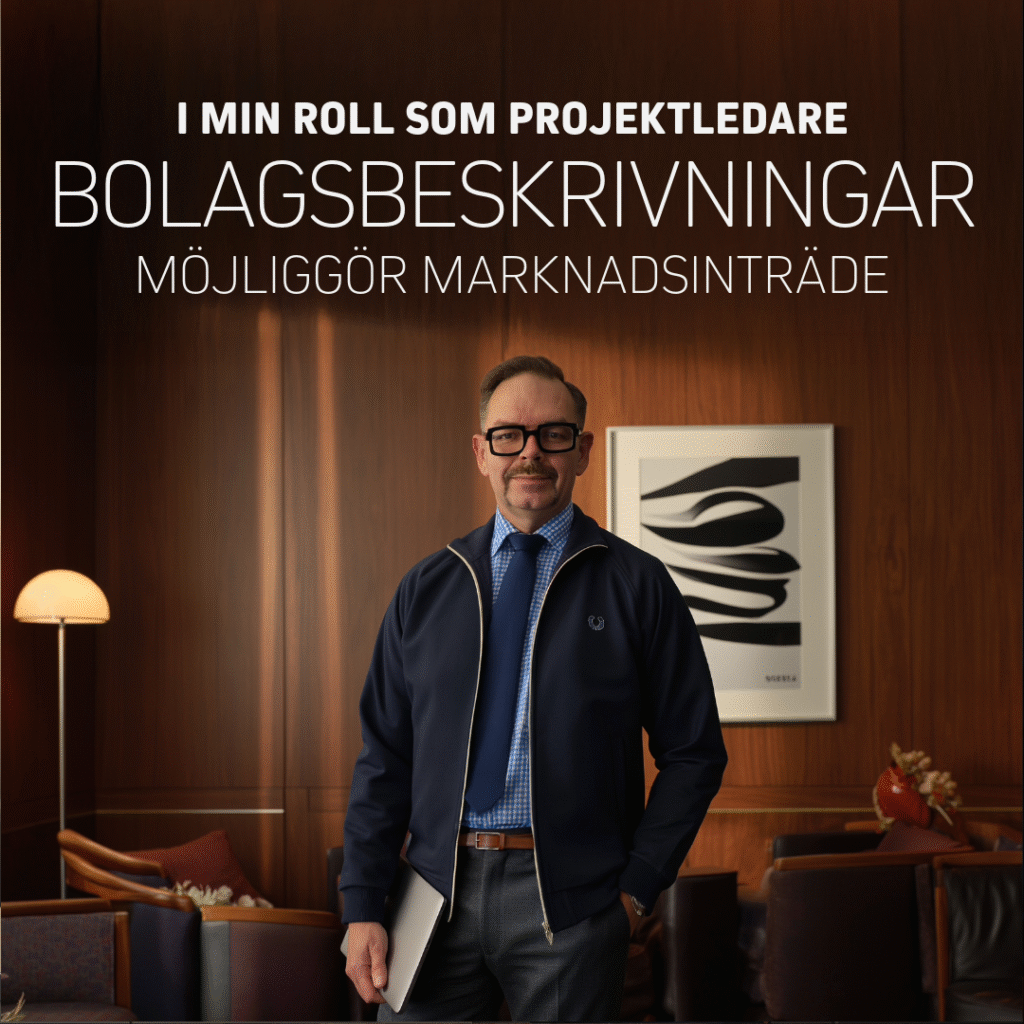 Projektledare med fokus på bolagsbeskrivningar