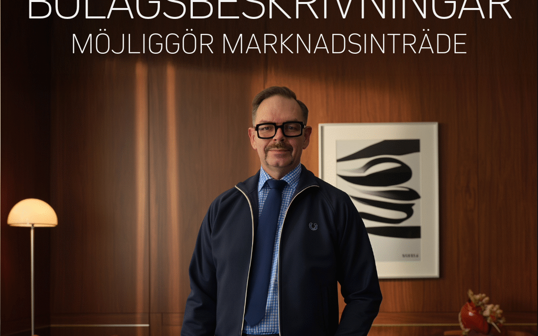 Projektledare med fokus på bolagsbeskrivningar