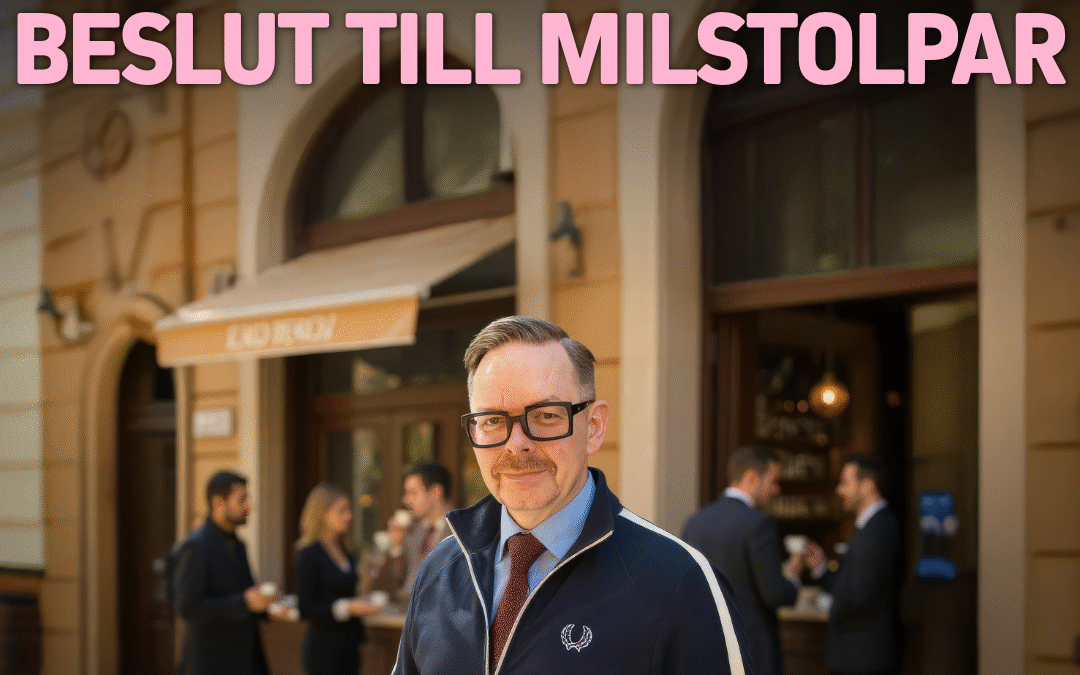 Män i kostymer diskuterar affärer.