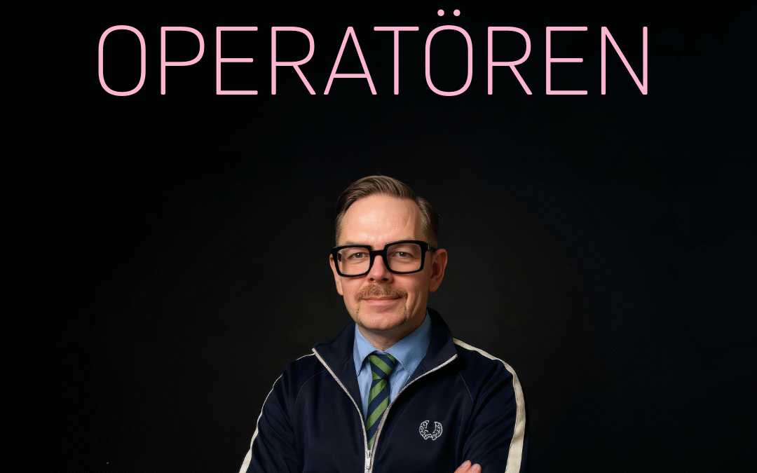 Professionell man i mörk miljö