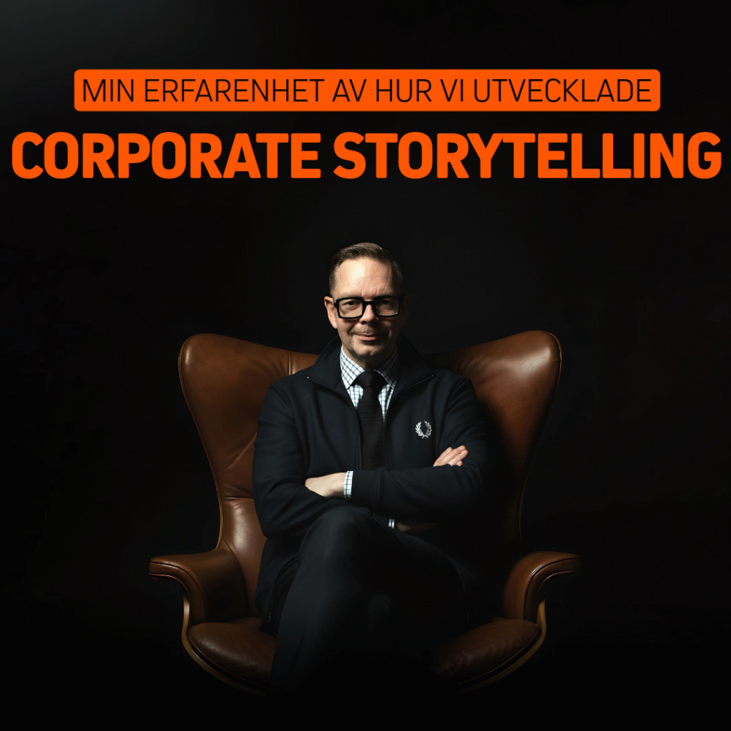 Professionell man i läderfåtölj.