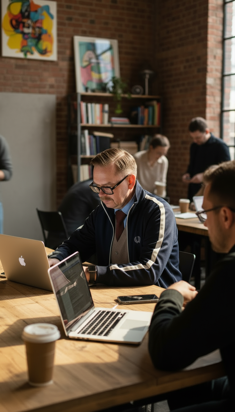 Joakim Dahl – arbetar med digital strategi och analys i modernt kontorsmiljö