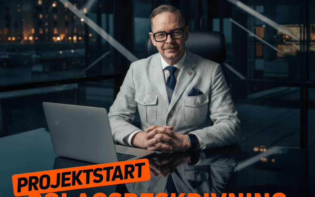 Affärsman i kontorsmiljö, professionell stil