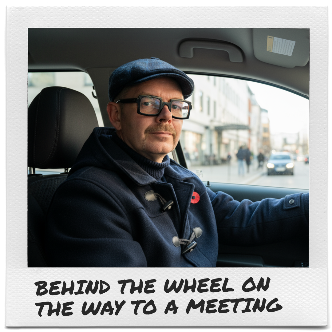 På väg till ett möte – dagens agenda har ett särskilt fokus på investeringsomfattning och finansieringsupplägg